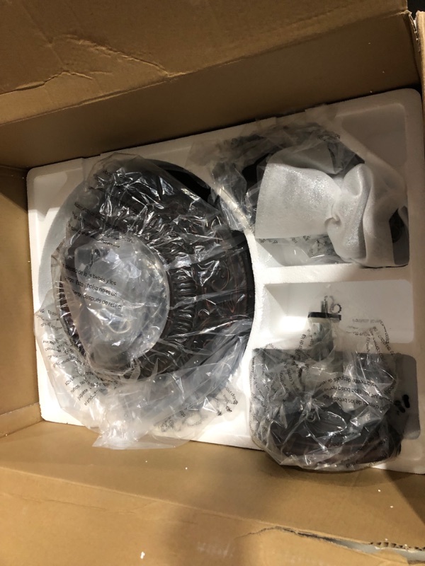 Photo 1 of **LOOKS NEW** Harbor Breeze Lynstead 52-in Bronze LED Indoor Flush mount Ceiling Fan +Light (5-Blade) **SEE NOTES**
