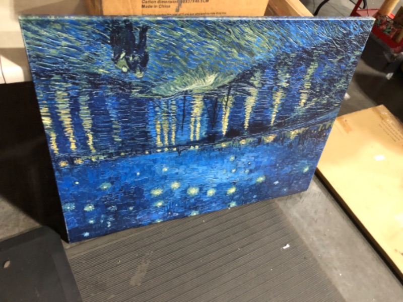 Photo 2 of Starry Night Over The Rhone by Vincent Van Gogh - Laminated Fine Art Poster 