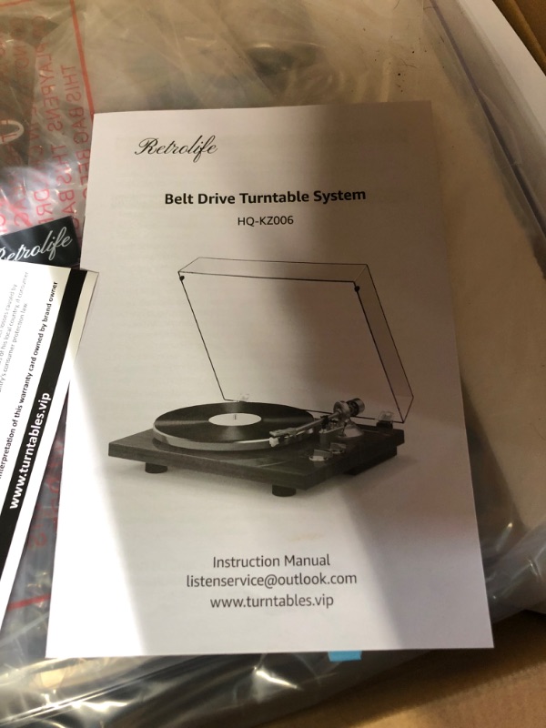 Photo 4 of Turntables Belt-Drive Record Player with Wireless Output Connectivity, Vinyl Player 