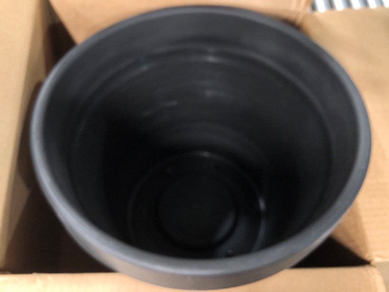 Photo 3 of Bloem Terra Pot 16" Planter - Black