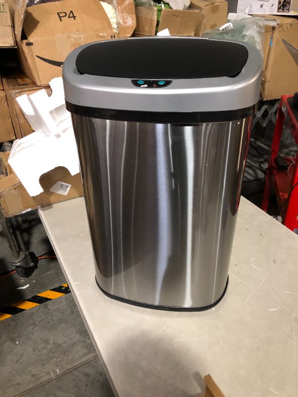 Photo 1 of ***DOES NOT WORK - SEE NOTES***
SensorCan 13 Gallon Battery-FREE Automatic Sensor Kitchen Trash Can with Power Adapter