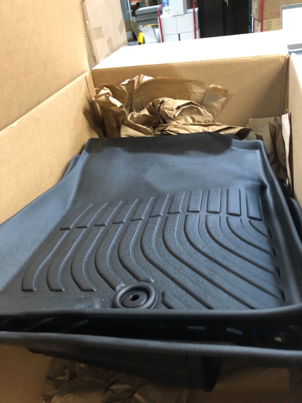 Photo 1 of Enhance Your Ride with All-Weather TPE Rubber Floor Mats Compatible with 14-20 Maxima Altima - Sleek Black Design