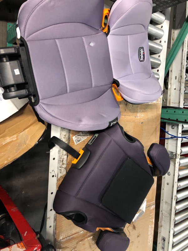 Photo 2 of Chicco KidFit® ClearTex® Plus 2-in-1 Belt-Positioning Booster Car Seat, Backless and High Back Booster Seat, for Children Aged 4 Years and up and 40-100 lbs. | Lilac/Purple