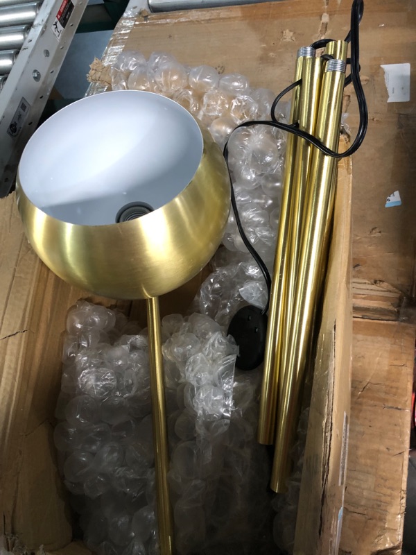 Photo 2 of **NON REFUNDABLE NO RETURNS SOLD AS IS
**PARTS ONLY**HARDWARE STRIPPED FROM BASE*Globe Electric 12915 60" Floor Lamp, Gold