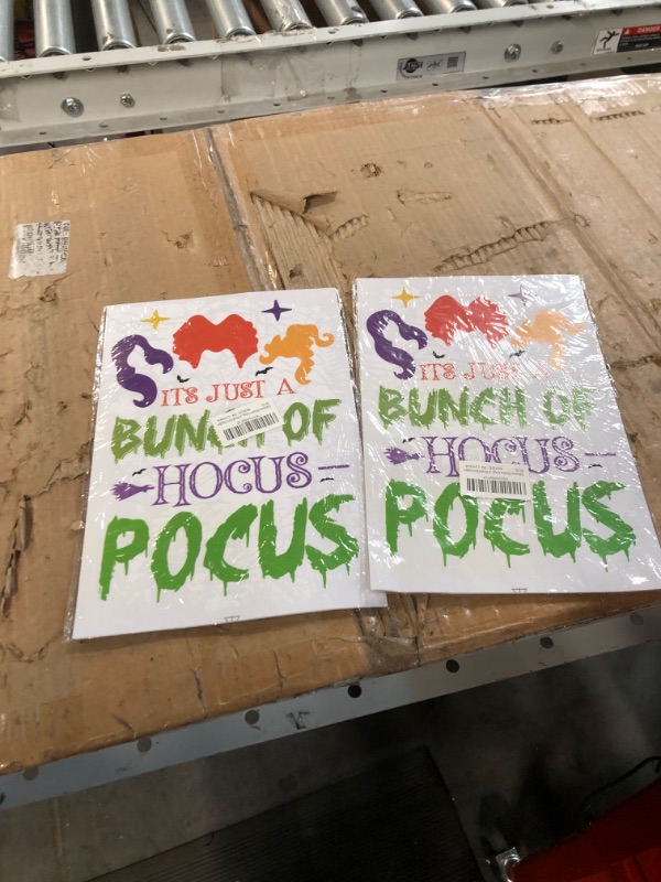 Photo 2 of Hocus Pocus Decorations It's Just A Bunch of Hocus Pocus Banner BUNDLE OF 2