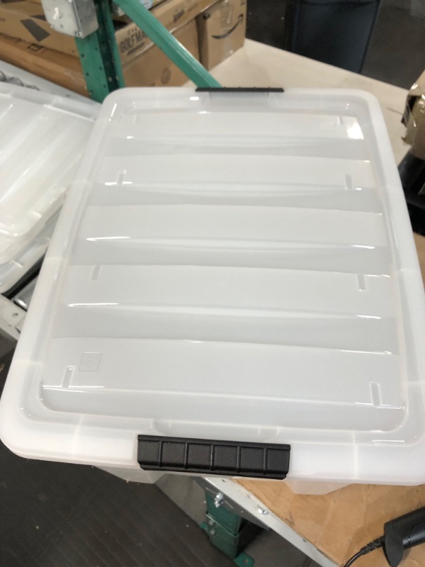 Photo 3 of *USED* DAMAGED* RIS 53 Qt. Clear Storage Boxes (TB-56D)