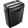 Photo 1 of Amazon Basics 6 Sheet Cross Cut Paper and Credit Card Home Office Shredder, Black