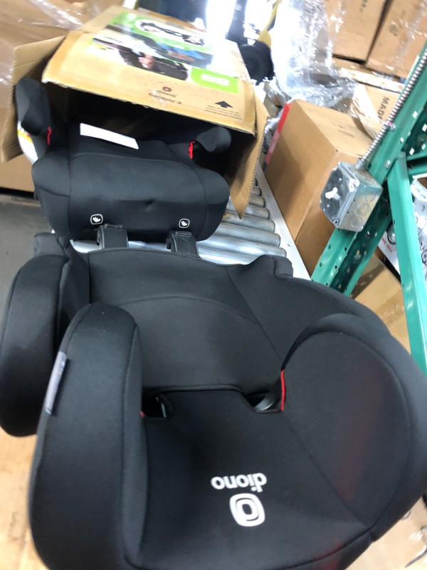 Photo 2 of Diono Cambria 2 XL 2022, Dual Latch Connectors, 2-in-1 Belt Positioning Booster Seat, High-Back to Backless Booster with Space and Room to Grow, 8 Years 1 Booster Seat, Black NEW! Black