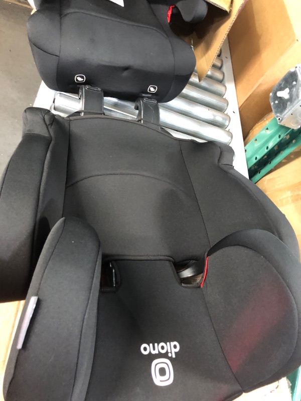 Photo 3 of Diono Cambria 2 XL 2022, Dual Latch Connectors, 2-in-1 Belt Positioning Booster Seat, High-Back to Backless Booster with Space and Room to Grow, 8 Years 1 Booster Seat, Black NEW! Black