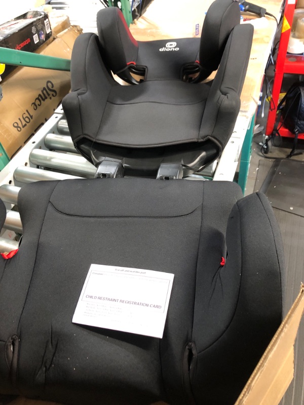 Photo 5 of Diono Cambria 2 XL 2022, Dual Latch Connectors, 2-in-1 Belt Positioning Booster Seat, High-Back to Backless Booster with Space and Room to Grow, 8 Years 1 Booster Seat, Black NEW! Black