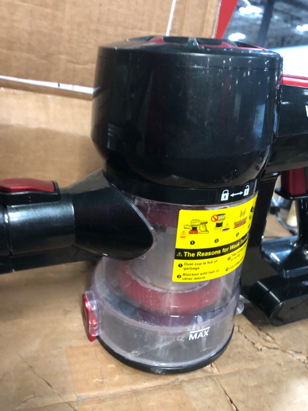 Photo 1 of **SEE NOTES/FOR PARTS**
WLUPEL Cordless Vacuum Cleaner, Stick Vacuum Cleaner with 30KPA Powerful Suction, 400W Lightweight Handheld Vacuum