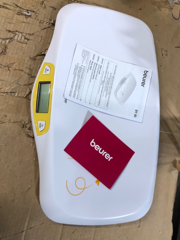 Photo 2 of Beurer BY80 Digital Baby Scale, Infant Scale for Weighing in Pounds, Ounces, or Kilograms up to 44 lbs, Newborn Scale with Hold Function