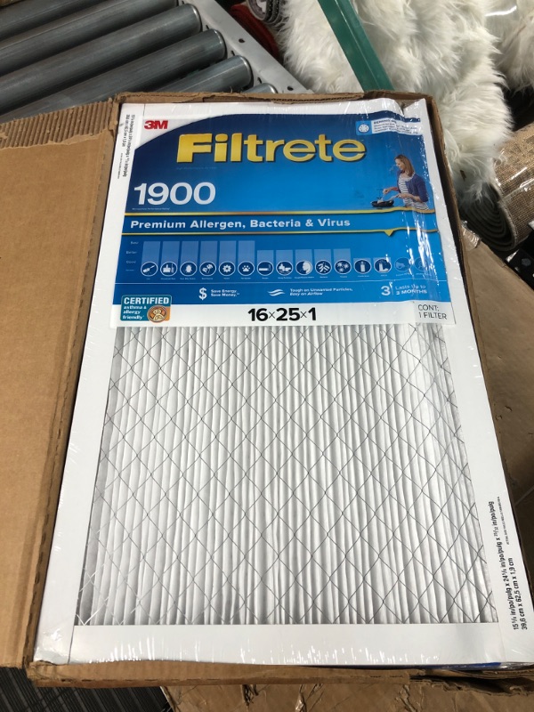 Photo 2 of 16x25x1, Ultimate Allergen Furnace Filter Air Filter, MERV 11, 4-pack