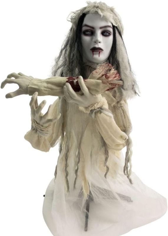 Photo 1 of Haunted Hill Farm Animatronic Scary Groundbreaker Haunted Bride
