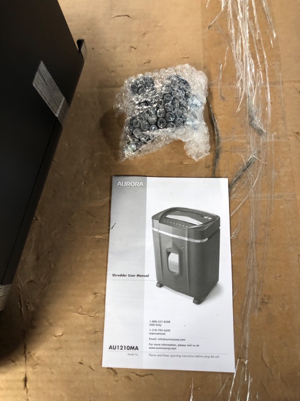 Photo 4 of Aurora AU1210MA Professional Grade High Security 12-Sheet Micro-Cut Paper/ CD and Credit Card/ 60 Minutes Continuous Run Time Shredder