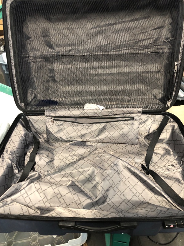 Photo 3 of ***HANDLE DAMAGED - COVERED IN SCRAPES AND SCUFFS - SEE PICTURES***
Samsonite Centric Hardside Expandable Luggage with Spinner Wheels, Blue Slate, 28-Inch