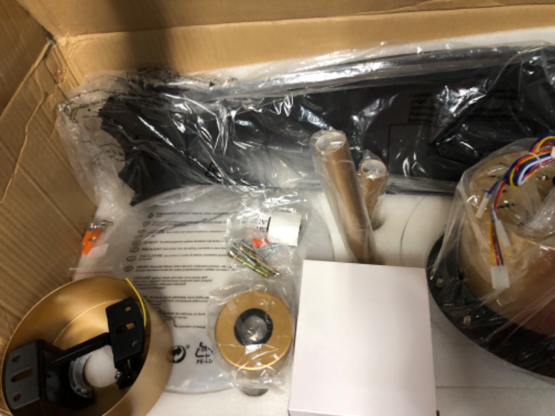 Photo 1 of CATINER 65" Large Ceiling Fan with LED Light, Ceilign Fan with Remote Control