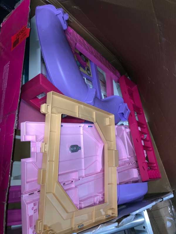 Photo 2 of Barbie Dreamhouse, Doll House Playset with 70+ Accessories Including Transforming Furniture, Elevator, Slide, Lights & Sounds Wheelchair Accessible Elevator