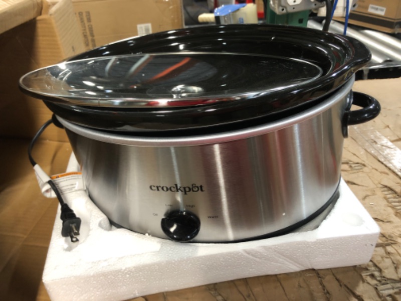 Photo 2 of **UNABLE TO TEST** Crock-Pot 7qt Manual Slow Cooker - Silver SCV700-SS