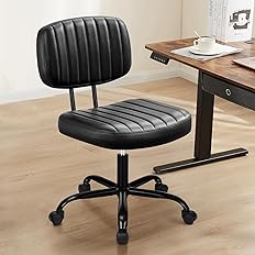 Photo 1 of Armless Desk Chair - Small Home Office Chair 