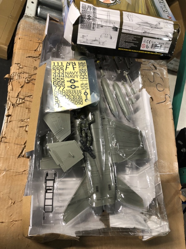 Photo 2 of Click N’ Play Military Air Force F/A 18 Super Hornet Fighter Jet, 16 Piece Play Set with Accessories - Army Action Figures, Missiles, and More, Toy Jets for Boys 6+