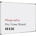 Photo 1 of VIZ-PRO Magnetic Whiteboard/Dry Erase Board, 48 X 36 Inches, Silver Aluminium Frame