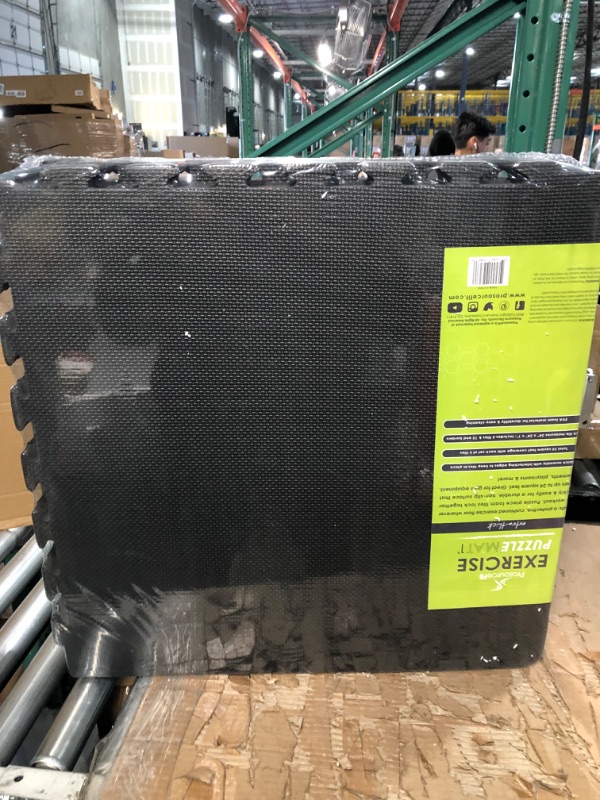 Photo 1 of ***DAMAGED - SEE PICTURES***
ProsourceFit Extra Thick Puzzle Exercise Mat 1”, EVA Foam Interlocking Tiles for Protective, Cushioned  Black - 1 inch - 24 Sq Ft - 6 Tiles