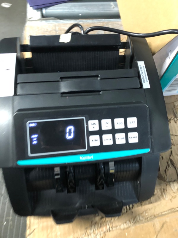 Photo 7 of Kolibri Money Counter Machine - 1,500 bills per min, advanced counterfeit detection, set up in minutes, 