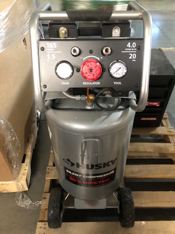 Photo 1 of 20 Gal. Vertical Electric-Powered Silent Air Compressor