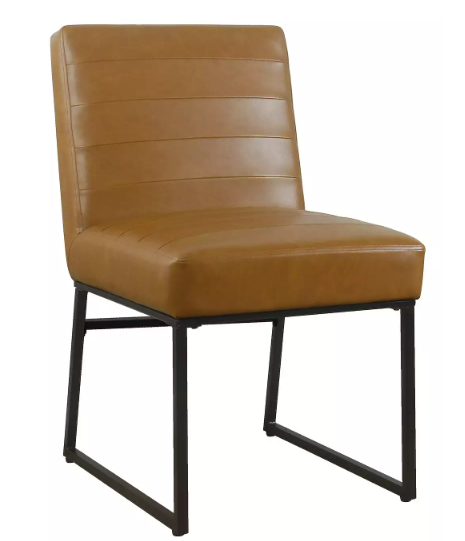 Photo 1 of **STOCK PHOTO FOR REFERENCE** BROWN DINING CHAIR LEATHER 70X63X30CM