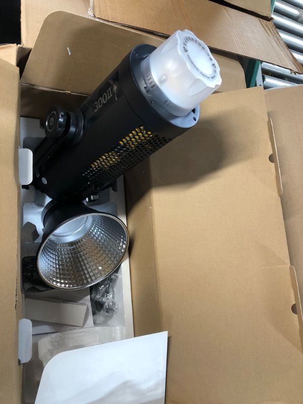 Photo 1 of **SEE NOTES**
Godox SL300IIBI SL300II BI 320W 2800-6500K Bi-Color LED Video Light,Wireless X System,Silent Mode, FX Effects for Newborn Photography,Portrait,Interview Lighting, Video Filming.
