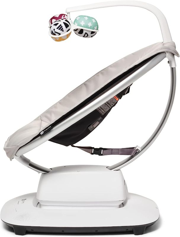 Photo 3 of 4moms MamaRoo Multi-Motion Baby Swing, Bluetooth Baby Swing with 5 Unique Motions, Grey