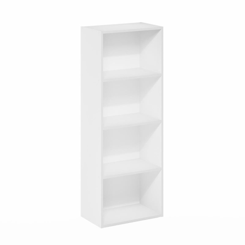 Photo 1 of Furinno Luder 4-Tier Open Shelf Bookcase, White