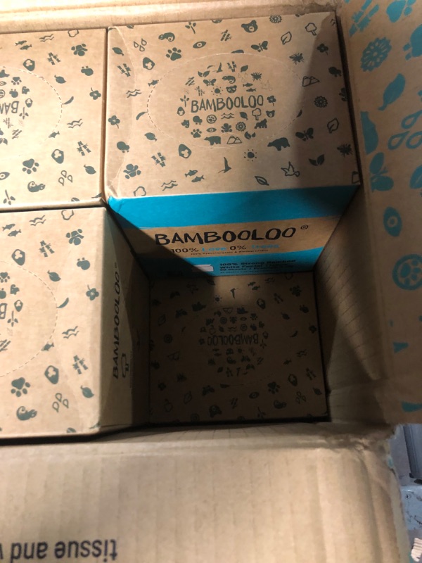 Photo 3 of Bambooloo Facial Tissues, 100% Virgin Bamboo Tissue Boxes, 12 Boxes per Carton 100 Count (Pack of 12)