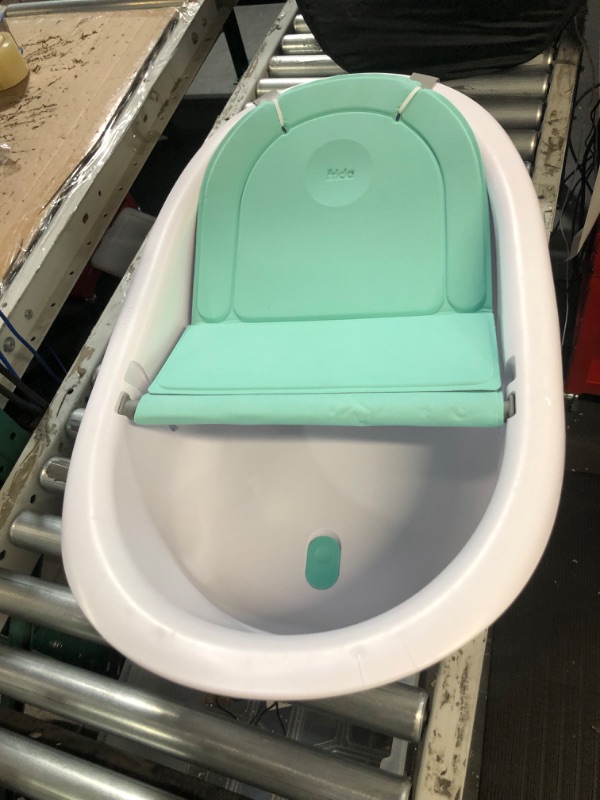 Photo 3 of 4-in-1 Grow-with-Me Bath Tub by Frida Baby Transforms Infant Bathtub to Toddler Bath Seat 