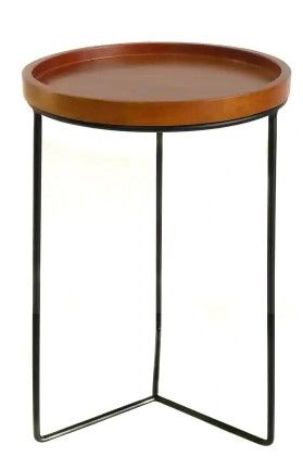 Photo 1 of **LOOK NEW** **SEE NOTES** Vigoro 19 in. Triangle Base Wood Top Plant Stand (3 Pack)
