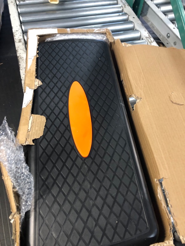Photo 1 of **DAMAGE**
BalanceFrom Adjustable Workout Aerobic Stepper Step Platform Trainer Black/Orange