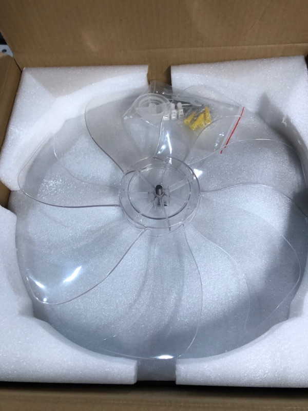 Photo 4 of *USED* Bevenus Low Profile Ceiling Fans with Lights,Black Modern Dimmable Flower Shape Ceiling Light 