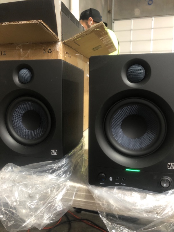 Photo 2 of PreSonus Eris 5BT Gen 2 — 5-inch Powered Desktop Speakers with Bluetooth for Multimedia, Gaming, Studio-Quality Music Production, 50W Power 5" (Bluetooth) Studio Monitors (Pair) 2nd Generation