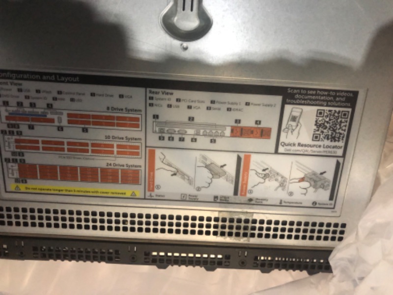 Photo 7 of *MAJOR DAMAGE SEE NOTES*
Premium Dell PowerEdge R630 8 Bay SFF 1U Rackmount Server,