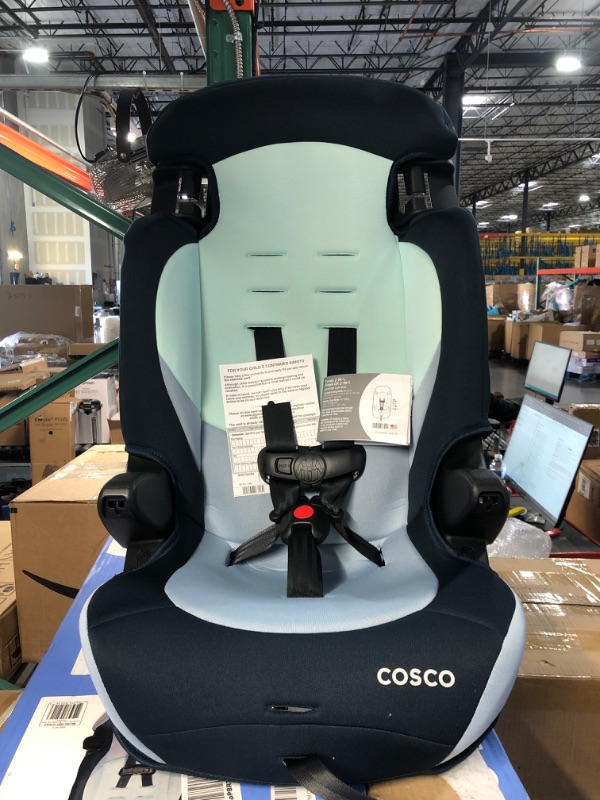 Photo 2 of Cosco Finale DX 2-in-1 Booster Car Seat, Forward Facing 40-100 lbs, Rainbow