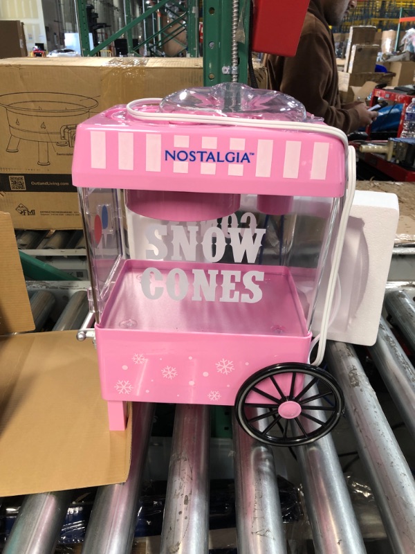 Photo 1 of Nostalgia Vintage Countertop Snow Cone Machine - Slushie Machine – Pink
