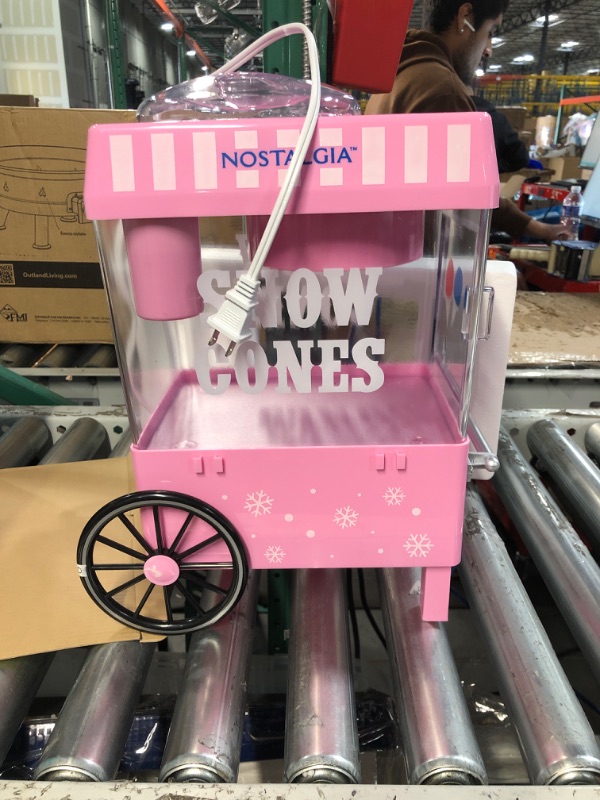 Photo 3 of Nostalgia Vintage Countertop Snow Cone Machine - Slushie Machine – Pink