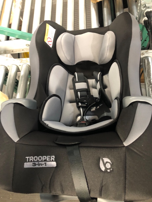 Photo 3 of Baby Trend Trooper 3-in-1 Convertible Car Seat, Dash Black