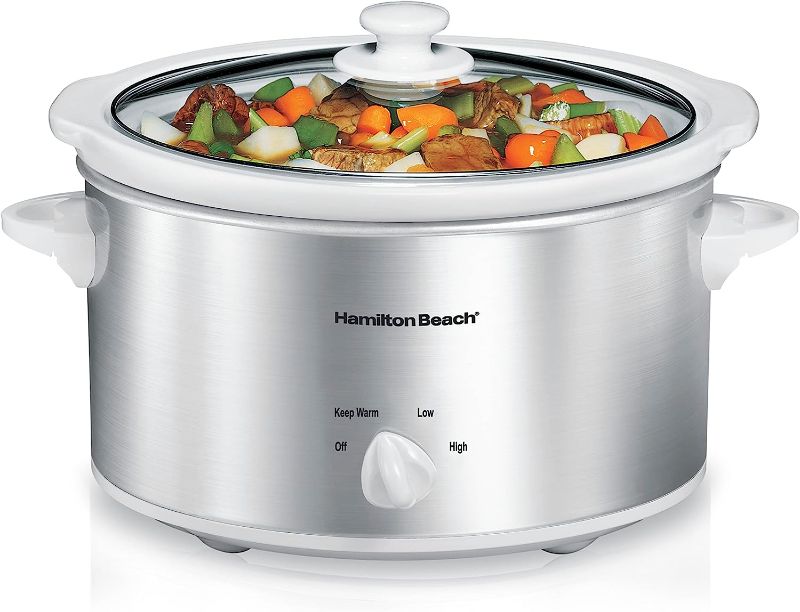 Photo 1 of *PARTS* Hamilton Beach 4-Quart Slow Cooker with Dishwasher-Safe Stoneware Crock & Lid