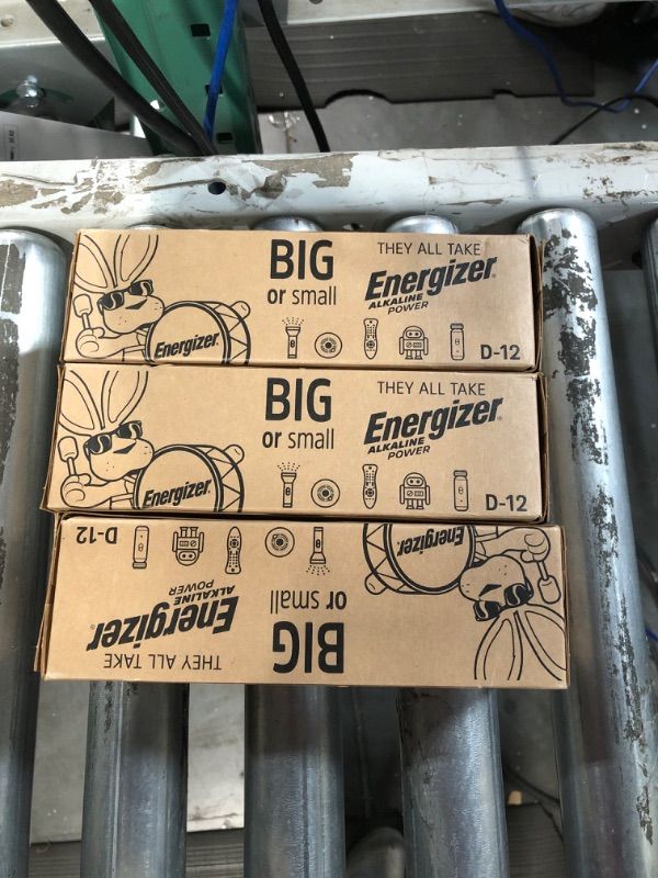 Photo 1 of PACK OF 3* Energizer Alkaline Power D Batteries (12 Pack), Long-Lasting Alkaline Size D Batteries - Packaging May Vary