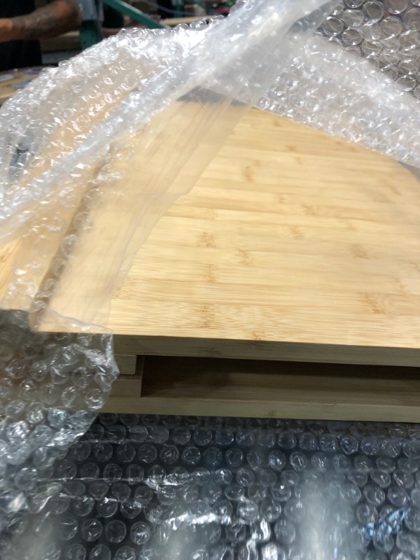 Photo 1 of ***USED MISSING HANDLES, CRACKED***
30 x 22 inch Extra Large Bamboo Collapsible Noodle Board Stove Cover, Large Charcuterie Board, Counter Space Top Covers for Electric Stoves & Sink Farmhouse Rustic Decorative Tray for Kitchen
