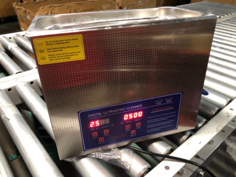 Photo 3 of ***(PARTS ONLY/ NON FUNCTIONAL/ NO RETURNS OR REFUNDS) ***
Ultrasonic Cleaner- Rengue 6L Professional Ultrasonic Cleaner Machine 40kHz with Digital Timer and Heater