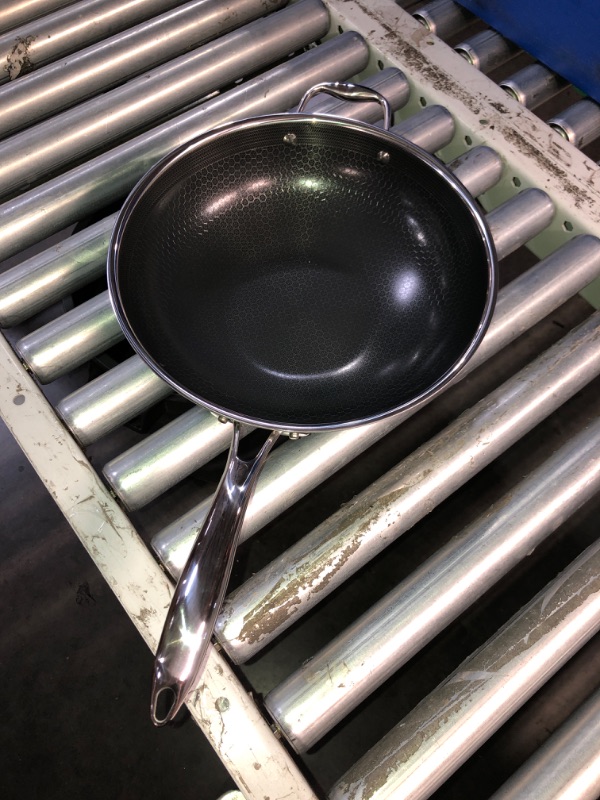 Photo 2 of (READ FULL POST) Hexclad  Nonstick 12-Inch Wok, Stay-Cool Handle, Dishwasher and Oven Safe, Compatible with All Cooktops, Induction Ready