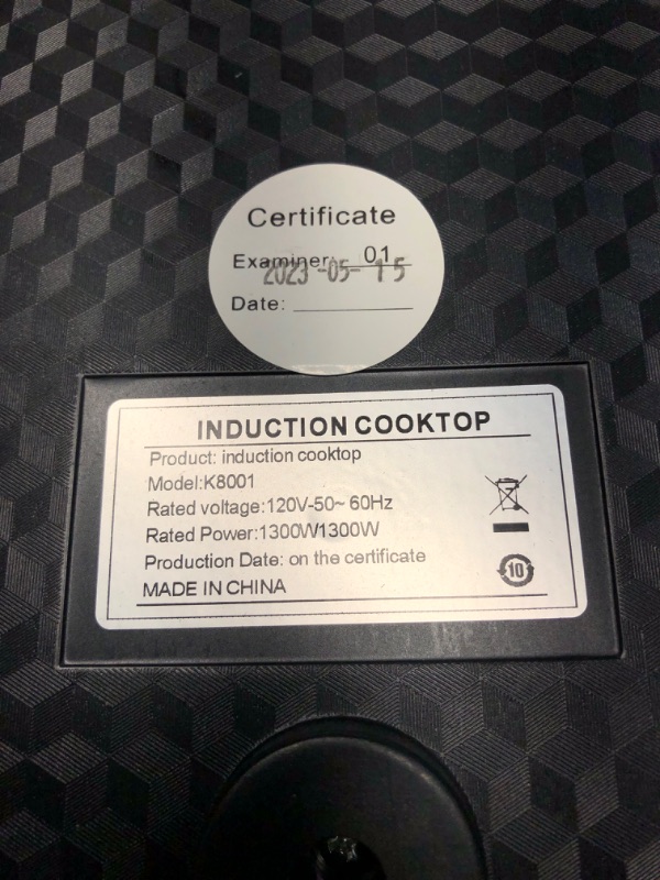 Photo 3 of ***USED - POWERS ON - UNABLE TO TEST FURTHER***
VBGK Double Induction Cooktop,4000W 120V Portable Iduction Cooktop with 20 Power Levels